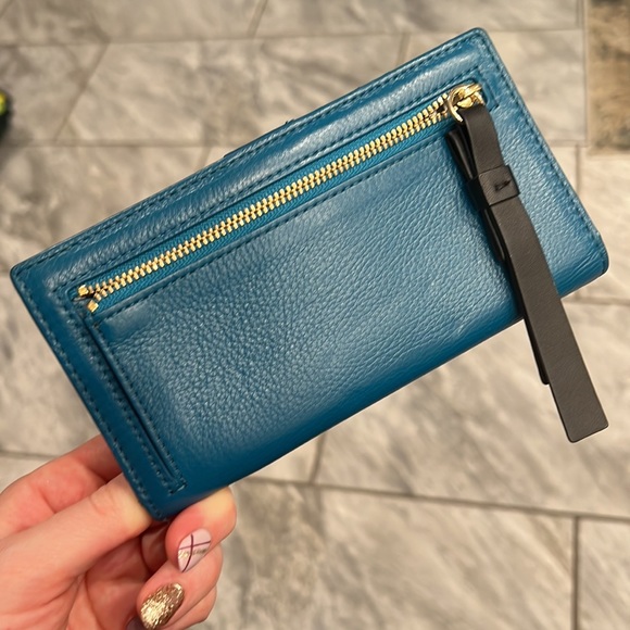 Teal blue wallet - Picture 3 of 3